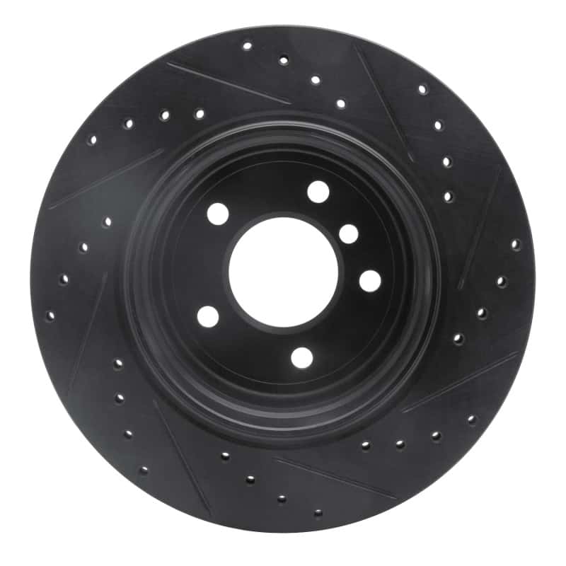 R1 Concepts — R1 06-10 BMW 528I xDrive Rear Left Drilled & Slotted Black Brake Rotor
R1 Brake Rotor Drill - view 5