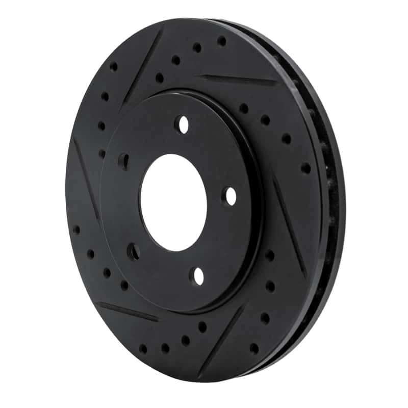 R1 Concepts — R1 88-96 Buick Regal Front Left Drilled & Slotted Black Brake Rotor
R1 Brake Rotor Drill - view 2
