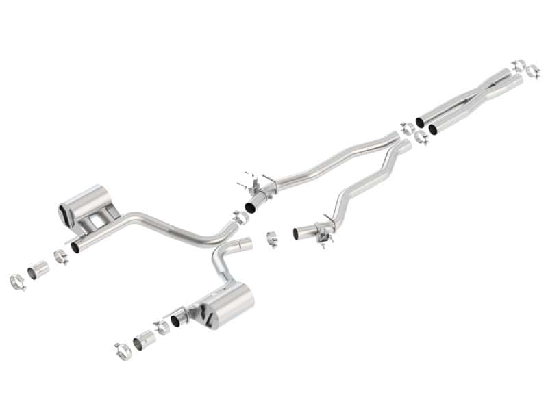 Borla — Borla 15-16 Dodge Charger SRT 392 6.4L No Tip Single Split Rear Exit ATAK w/ Valves Exhaust
Cat-Back System - view 2