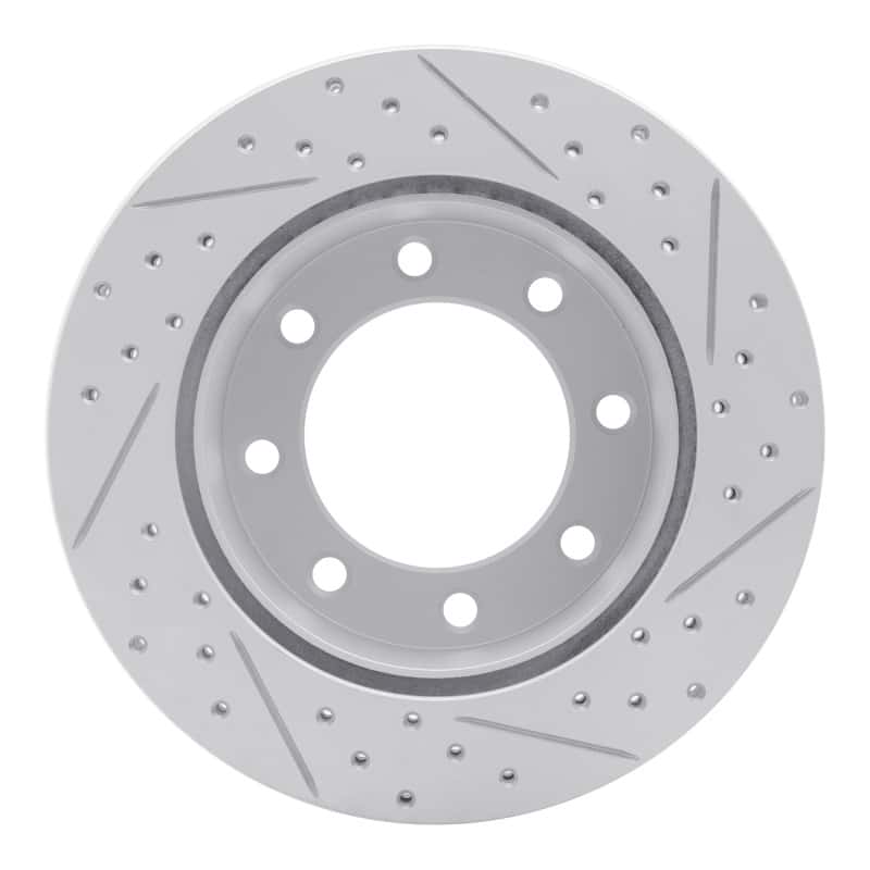 R1 Concepts — R1 05-12 Ford F-250 2WD (Super Duty) Rear Left Drilled & Slotted Geo-Carbon Rotor - view 5