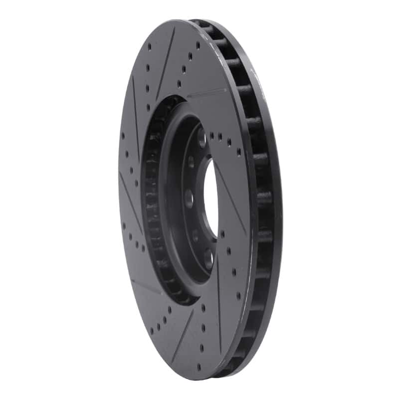 R1 Concepts — R1 2013-2023 Chrysler 200 Front Right Drilled & Slotted Black Brake Rotor
R1 Brake Rotor Drill - view 4
