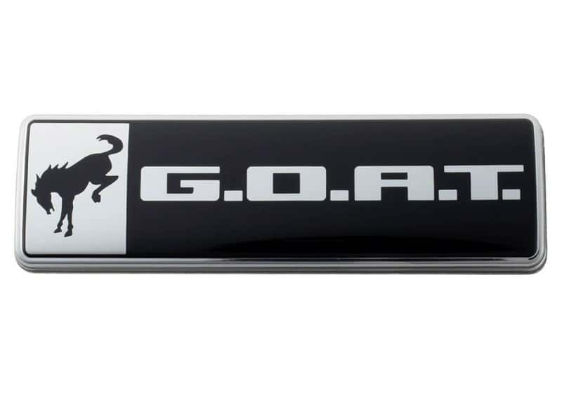 Ford Racing — Ford Racing Bronco/Bronco Sport G.O.A.T. Badge - Black/Chrome
Grl/FndVnt/BdyKt - view 5