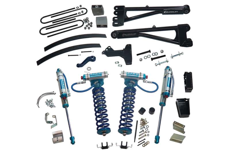 Superlift — Superlift 11-16 Ford F-250/F-350 SD 4WD 8in Lift Kit w/Repl Radius Arms & King Coilovers Rear Shocks
Suspension Lift Kit - view 2