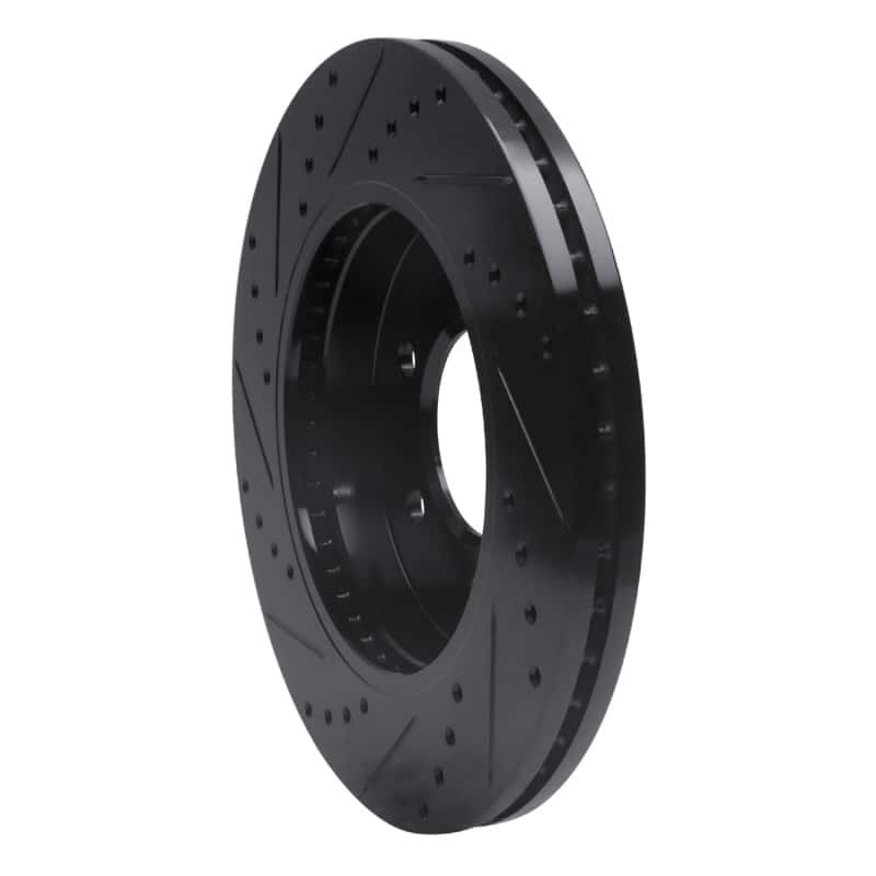 R1 Concepts — R1 04-08 Ford F-150 4WD Front Right Drilled & Slotted Black Brake Rotor
R1 Brake Rotor Drill - view 4
