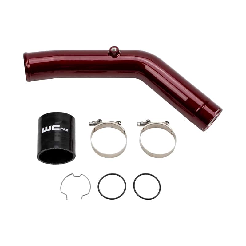 Wehrli — Wehrli 23-24 Ford 6.7L HO Power Stroke 3in Hot Side Intercooler Pipe - WCFab Red
HO IC Pipe 23-25 RED - view 1