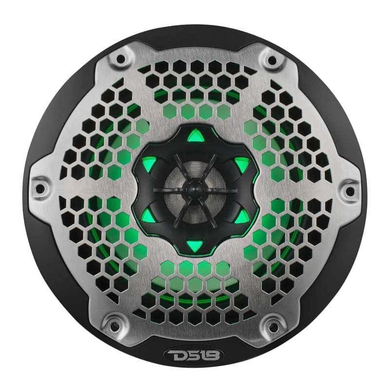 DS18 — DS18 NXL-M Series Spkr w/ RGB LED Lights 6.5in 2-Way 100 Watts RMS 4 ohm Blk Grill Detached w/ Cover - view 5