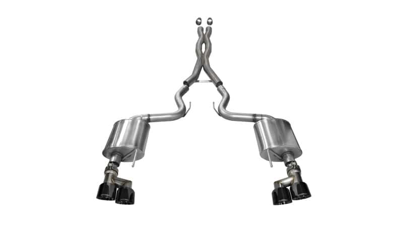CORSA Performance — Corsa 2015-2017 Ford Mustang GT 5.0 3in Cat Back Exhaust Black Quad Tips (Sport)
Exhaust - view 3