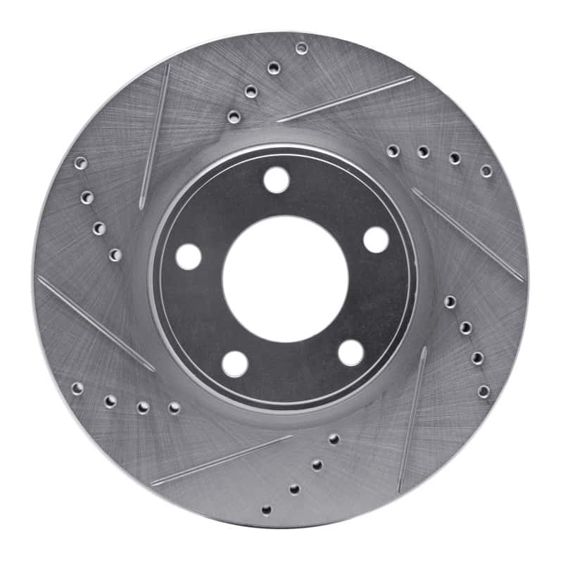 R1 Concepts — R1 07-08 Ford Edge Front Left Drilled & Slotted Silver Brake Rotor
R1 Brake Rotor Drill - view 1