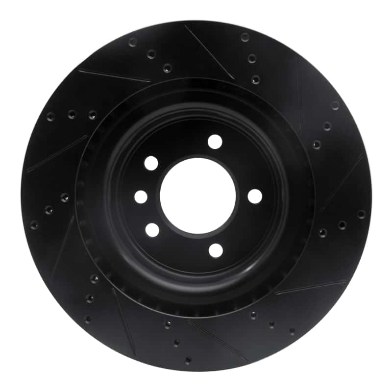 R1 Concepts — R1 14-24 Land Rover Range Rover Sport Rear Left Drilled & Slotted Black Brake Rotor
R1 Brake Rotor Drill - view 5
