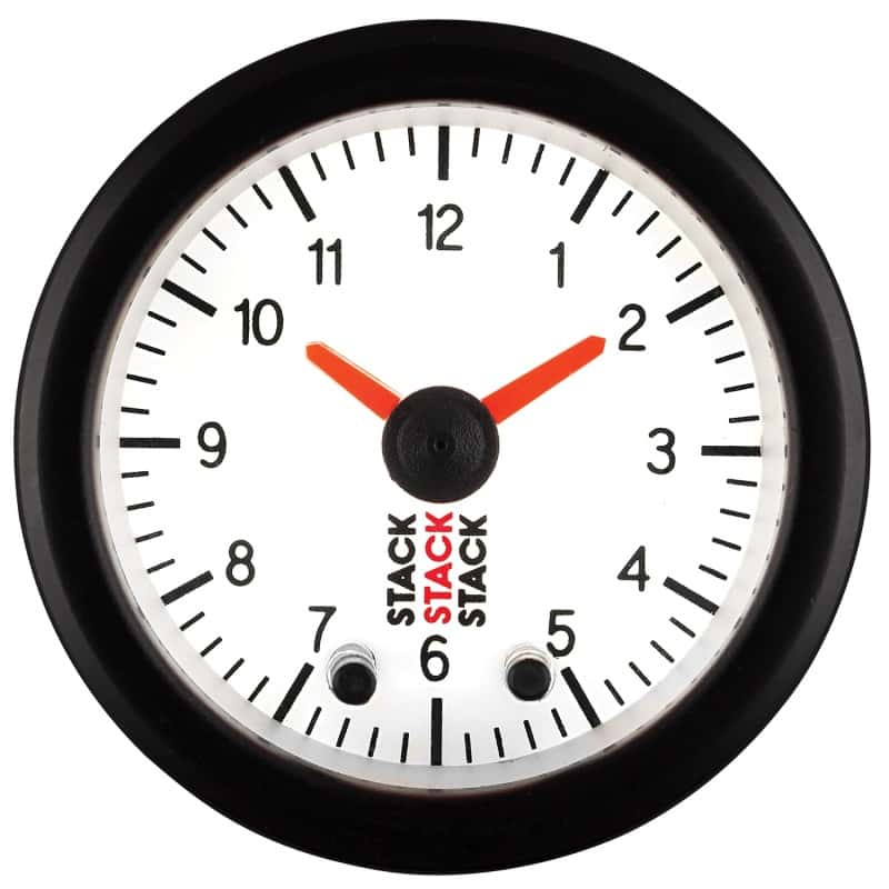 AutoMeter — Autometer Stack Analog Clock Gauge - White
Ga Analog Clock Wht - view 2