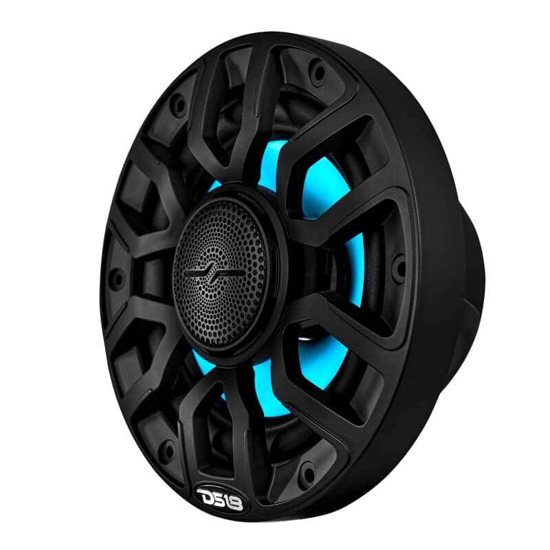 DS18 — DS18 Marine 6.5in 2-Way 150 Watts RMS 4 ohm Digital LED Lights Bullet Tweeter Covers Included Black - view 5
