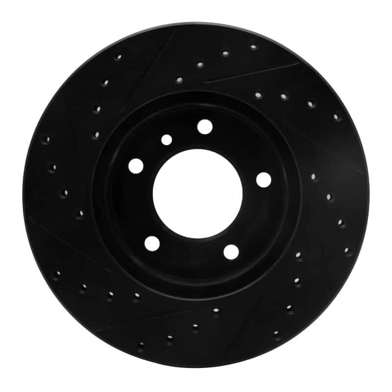 R1 Concepts — R1 90-97 Jaguar XJ6 Front Right Drilled & Slotted Black Brake Rotor
R1 Brake Rotor Drill - view 5
