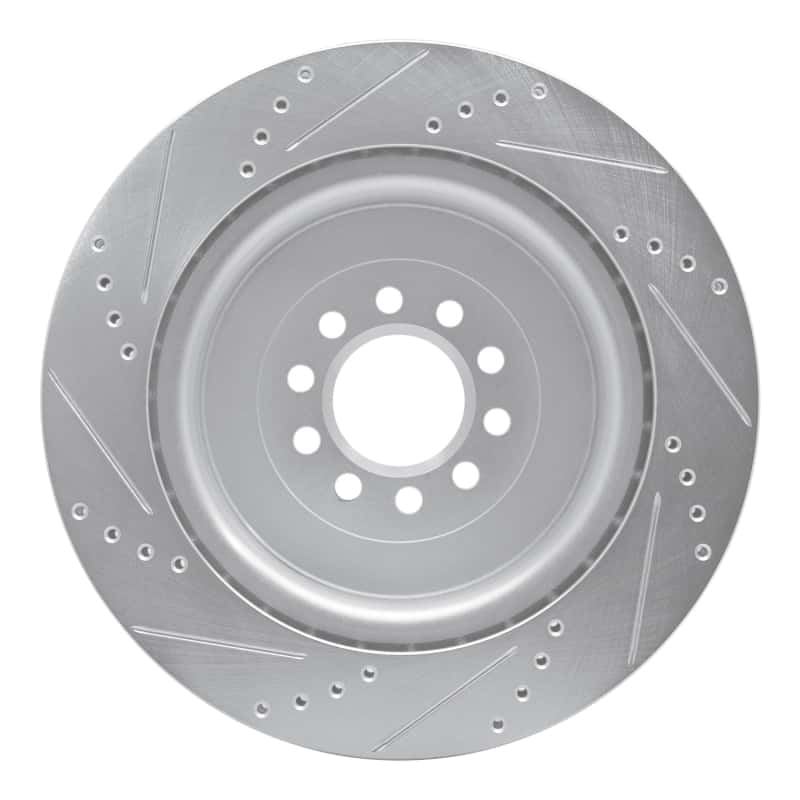 R1 Concepts — R1 03-05 Jaguar XJR Front Right Drilled & Slotted Silver Brake Rotor
R1 Brake Rotor Drill - view 5