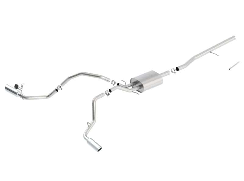 Borla — Borla 14 Silv/Sierra C/B Exhaust ATAK 1500 5.3L V8 AT/MT 2&4WD Ext Cab Split Side Exit
Cat-Back System
ExhstSysKt - view 1