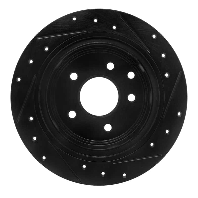 R1 Concepts — R1 2002-2025 Nissan Juke Rear Left Drilled & Slotted Black Brake Rotor
R1 Brake Rotor Drill - view 5