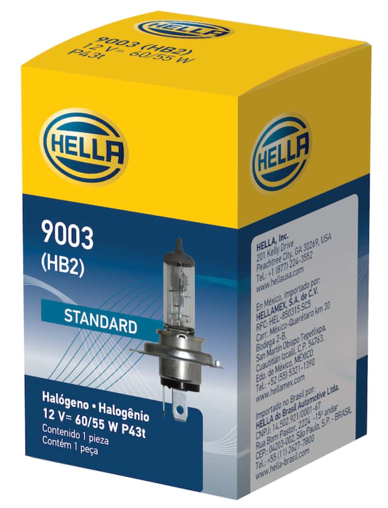 Hella — Hella Bulb 9003/Hb2 12V 60/55W P43T T46
9003 Halogen Bulb - view 5