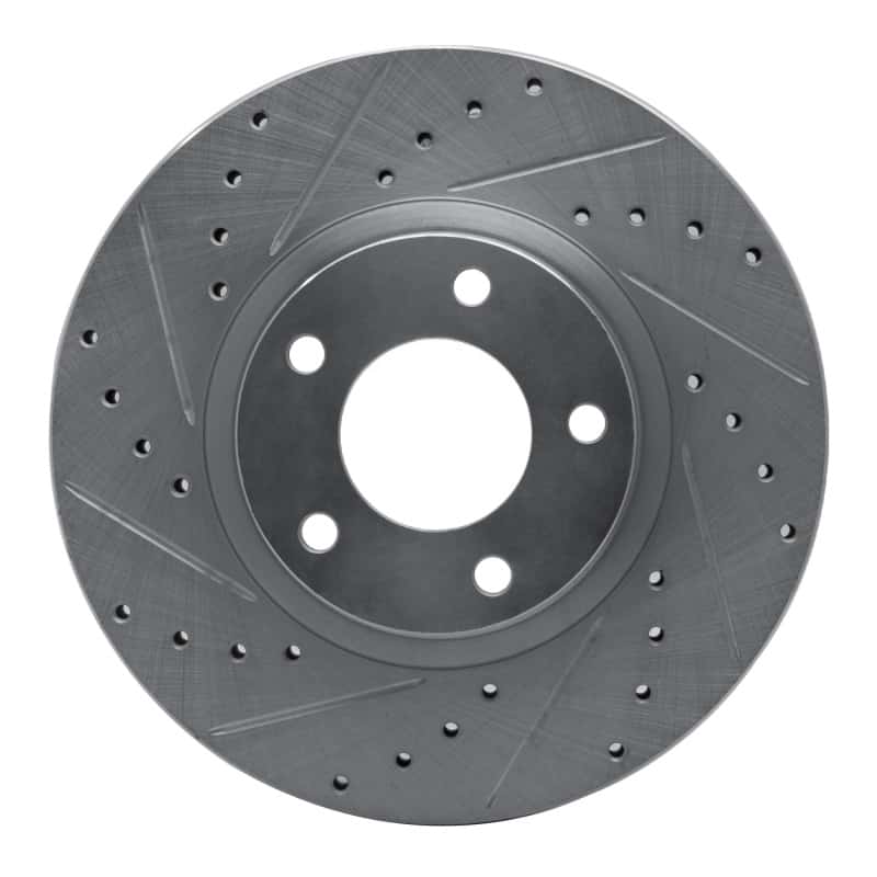 R1 Concepts — R1 04-15 Mazda 3 Front Left Drilled & Slotted Silver Brake Rotor
R1 Brake Rotor Drill - view 1