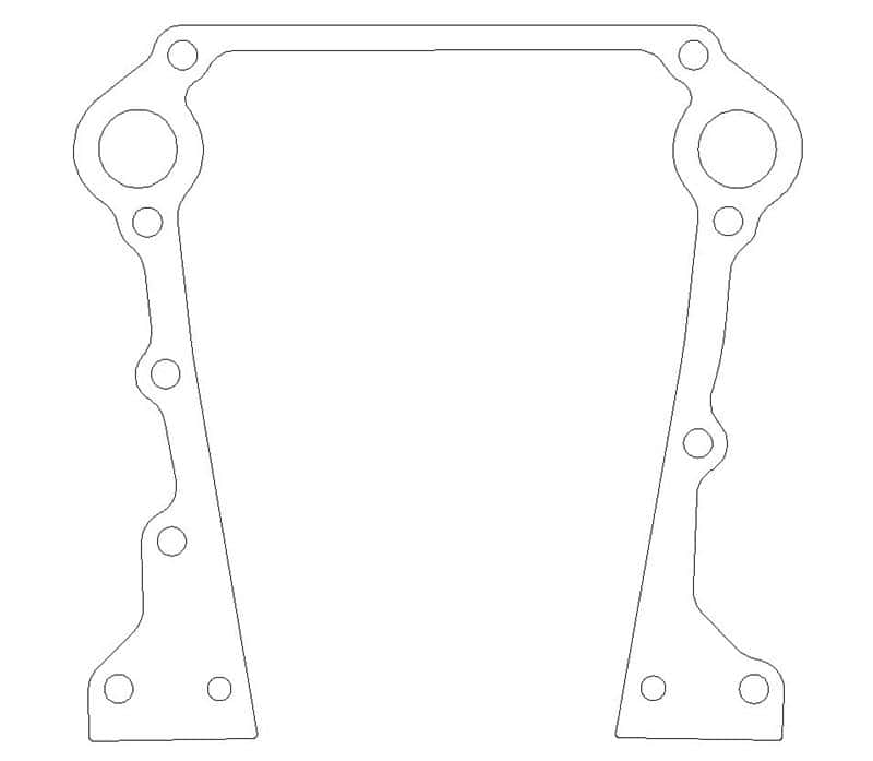 Cometic Gasket — Cometic Chrysler LA .018in AFM Timing Cover Gasket
Timing Cover Gasket - view 1