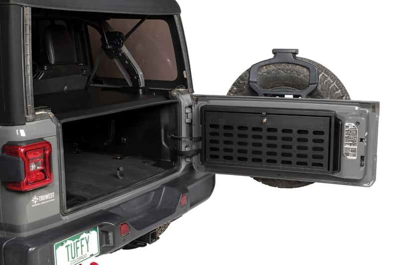 Tuffy Products — Tuffy Jeep Wrangler Molle Tailgate Lockbox W/ Keyed Lock
Tailgate Lockbox - view 5