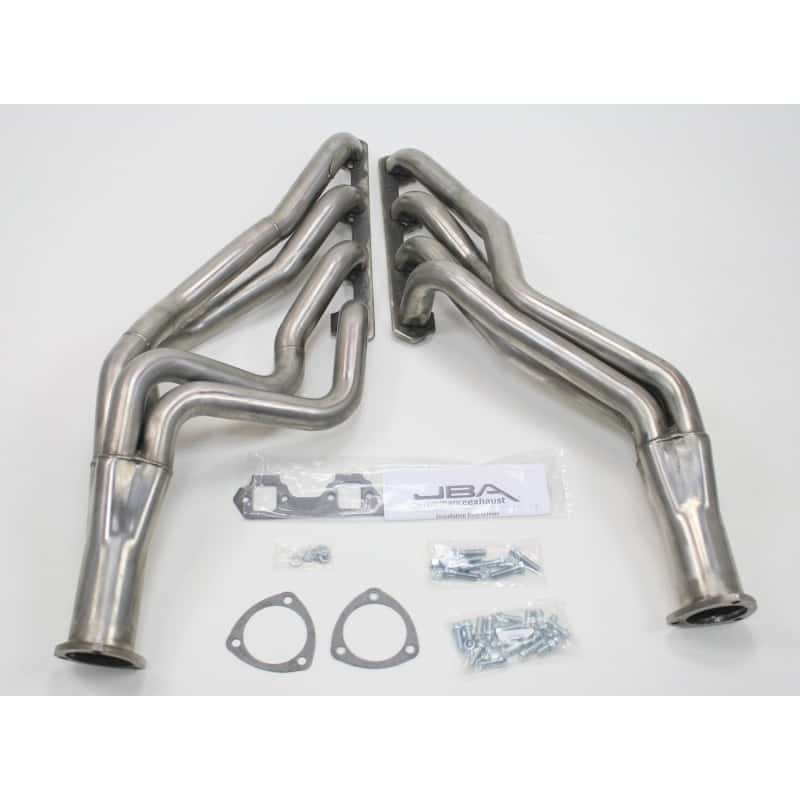 JBA — JBA 65-73 Ford Mustang 260-302 SBF 4 Speed C4/C6/AOD 1-3/4in Primary Raw 409SS Long Tube Header
Long Tube Header - view 2