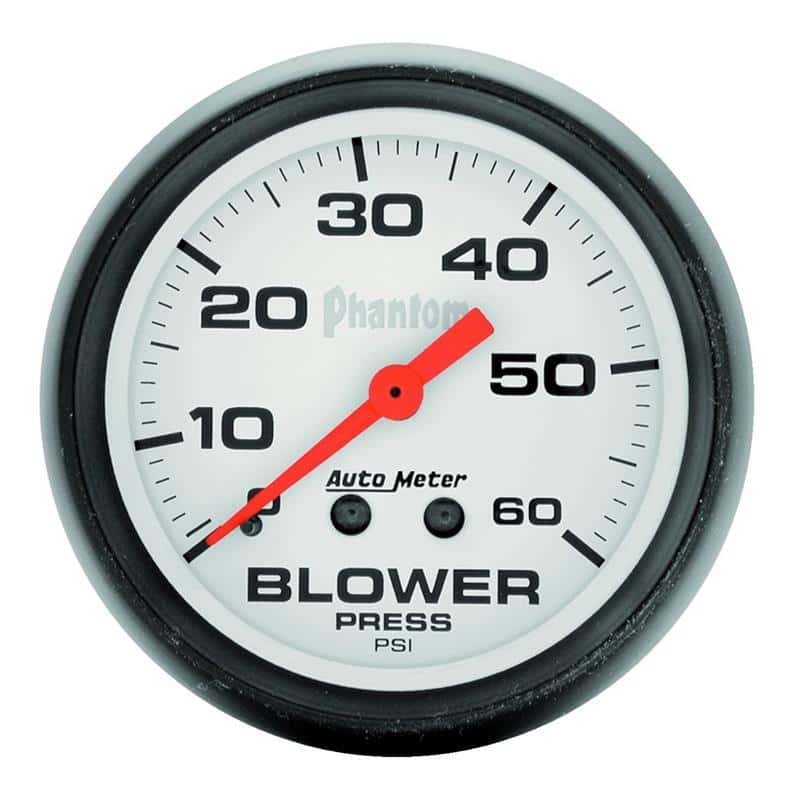 AutoMeter — AutoMeter Gauge Boost 2-5/8in. 60PSI Mechanical Phantom
2-5/8" BLOWER PRESS, - view 1