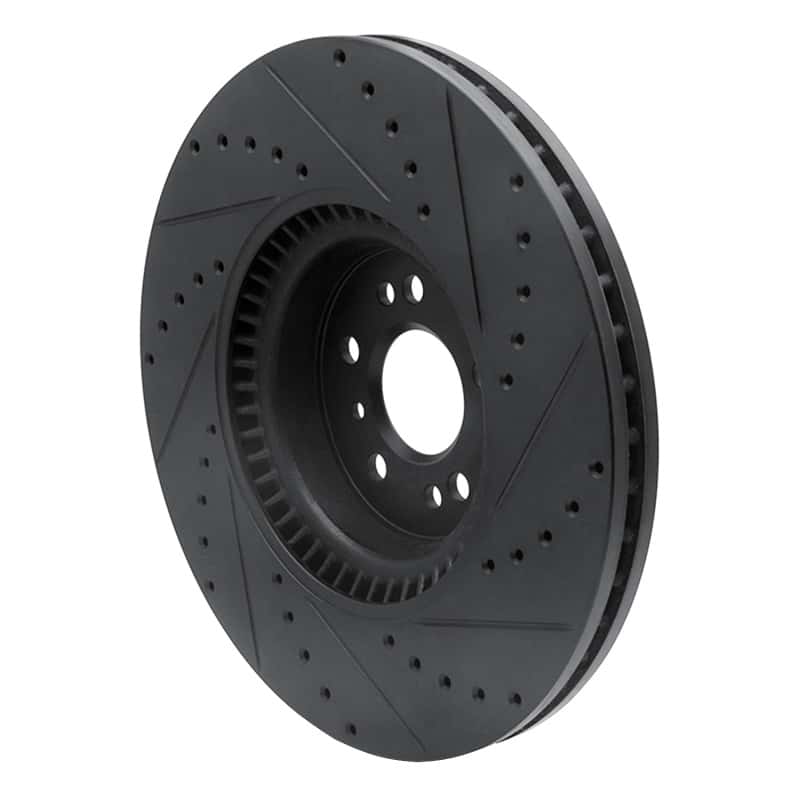 R1 Concepts — R1 07-09 Mercedes-Benz GL320 Front Left Drilled & Slotted Black Brake Rotor
R1 Brake Rotor Drill - view 4