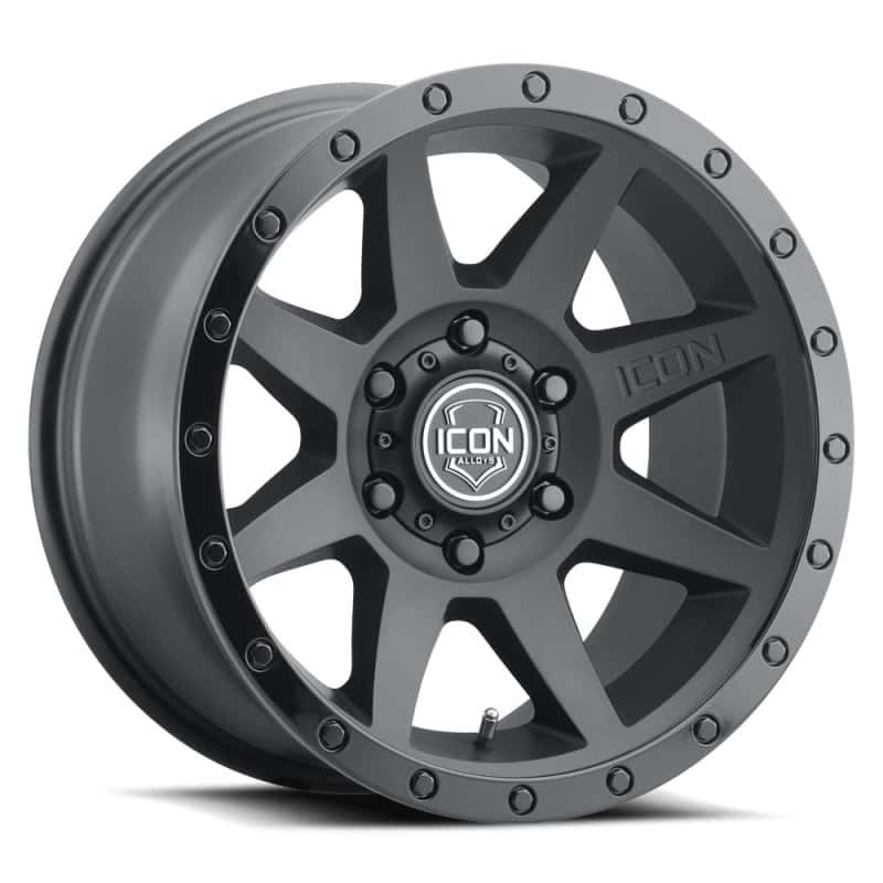 ICON — ICON Rebound 17x8.5 6x5.5 0mm Offset 4.75in BS 106.1mm Bore Double Black Wheel
WHEEL - view 1