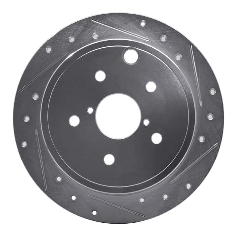 R1 Concepts — R1 2015-2021 Subaru WRX Rear Right Drilled & Slotted Silver Brake Rotor
R1 Brake Rotor Drill - view 1