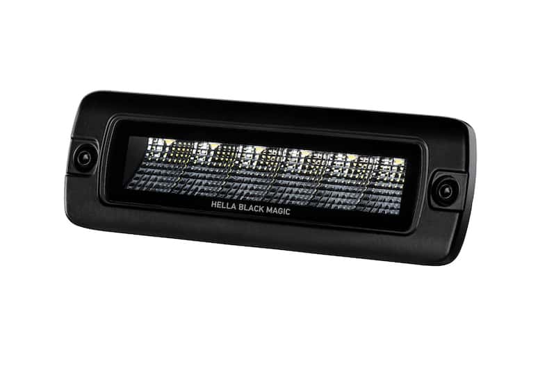 Hella — Hella Universal Black Magic 6 L.E.D. Flush Mount Mini Light Bar - Flood Beam
LEDLightBar - view 3