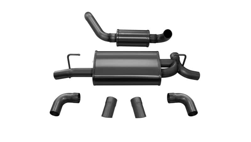 CORSA Performance — Corsa 2018-2025 Jeep Wrangler JL 2.5in Dual Rear Turn Down Exit Black Touring Axle-Back Exhaust
cor21015BLK
Exhaust - view 3