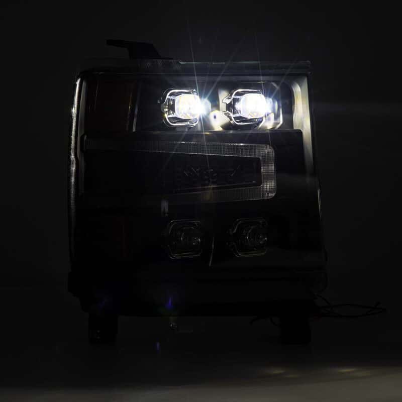 AlphaRex — AlphaRex 16-18 Chevy 1500HD NOVA-Series LED Proj Headlights BK w/Actv Lgt/SeqSig & DRL (Req 810023)
Projector Headlights - view 5