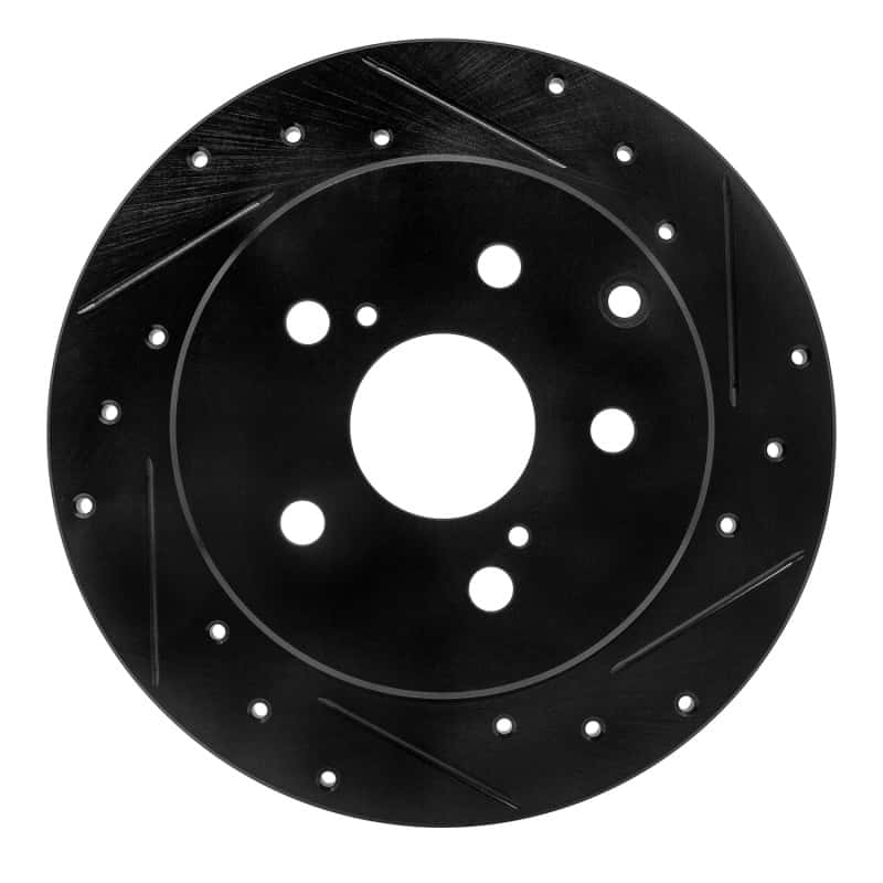 R1 Concepts — R1 06-18 Lexus HS250H Rear Right Drilled & Slotted Black Brake Rotor
R1 Brake Rotor Drill - view 1