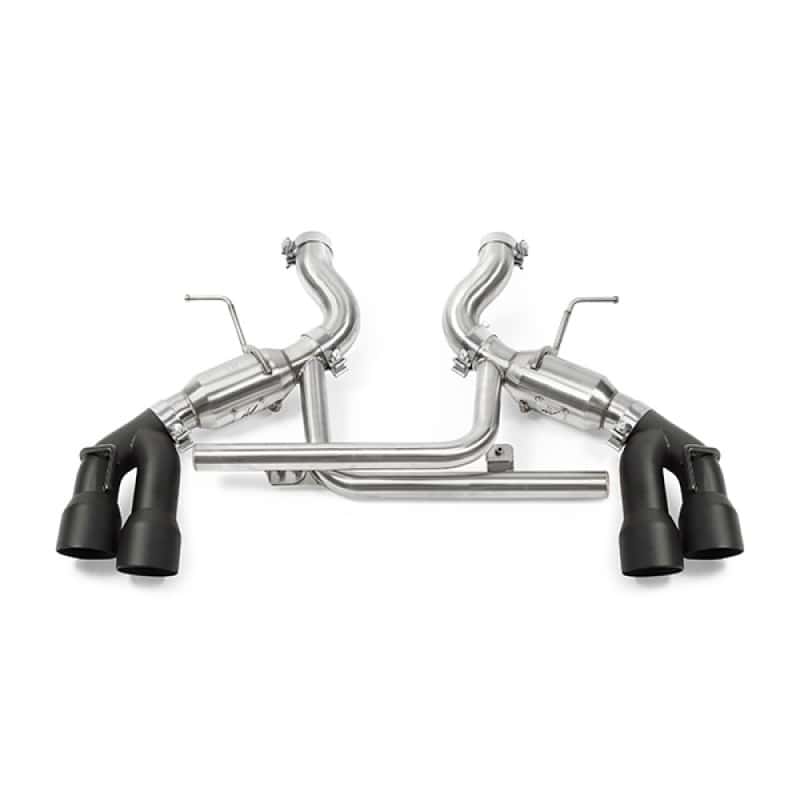 Mishimoto — Mishimoto 2016+ Chevrolet Camaro SS Quad-Tip Pro Axle-Back Exhaust w/ Black Tips - view 3