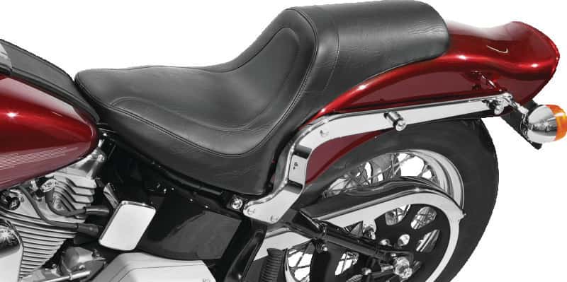 Mustang Motorcycle — Mustang 84-06 Harley Standard Rear Tire Fastback 1PC Seat - Black - view 3