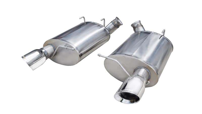 CORSA Performance — Corsa 2011-2012 Ford Mustang Shelby GT500 5.4L V8 Polished Sport Axle-Back Exhaust
Exhaust - view 2