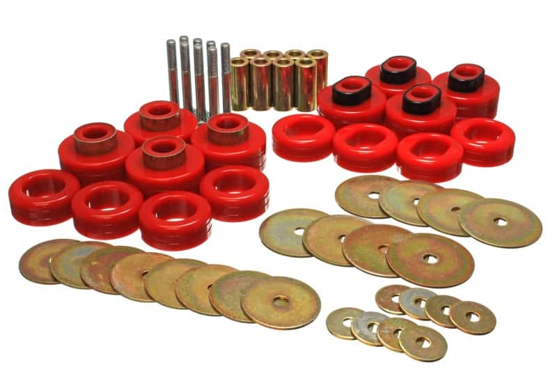 Energy Suspension — Energy Suspension Cab Mount Set - Club Cab - Red
BodyMntBshKt - view 2