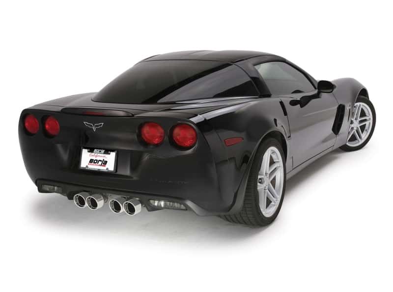 Borla — Borla 06-13 Chevy Corvette C6 ZO6/ZR1 Manual Trans S-Type II Rear Section Exht Dual Rd Rolled Tips
Axle-Back System - view 2