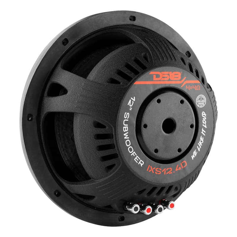 DS18 — DS18 12in 800 Watts RMS 4 ohm DVC Shallow Mount Fiber Glass Subwoofer IXS Series - view 2