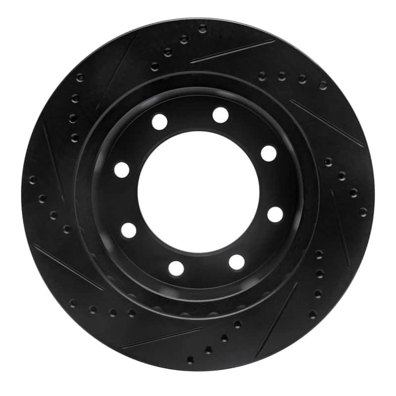 R1 Concepts — R1 99-05 Ford F-250 4WD (Super Duty) Front Right Drilled & Slotted Black Brake Rotor
R1 Brake Rotor Drill - view 5