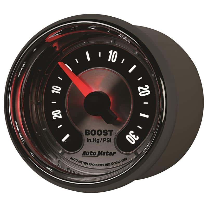 AutoMeter — Autometer American Muscle 52mm Full Sweep Electric 30 In Hg.-Vac/30PSI Boost Vacuum Gauge
GA 2" BST 30PSI ST A - view 4