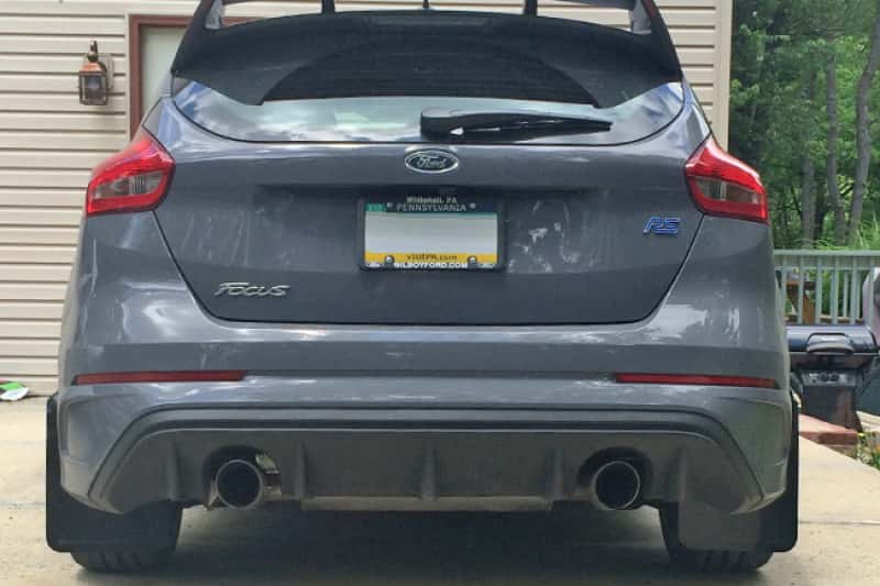 Rally Armor — Rally Armor 12-19 Ford Focus ST / 16-19 RS Black UR Mud Flap w/Nitrous Blue Logo
Mud Flap - view 2