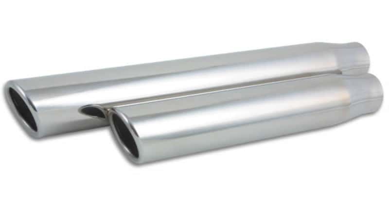 Vibrant — Vibrant 3in Round SS Truck/SUV Exh Tip (Single wall Angle Cut Rolled Edge) - 2.5in inlet 11in long
2.5ID3ODTruckTipRoll
2.5x3x11LTrckTipRoll
ExhstTailPipeTip - view 2