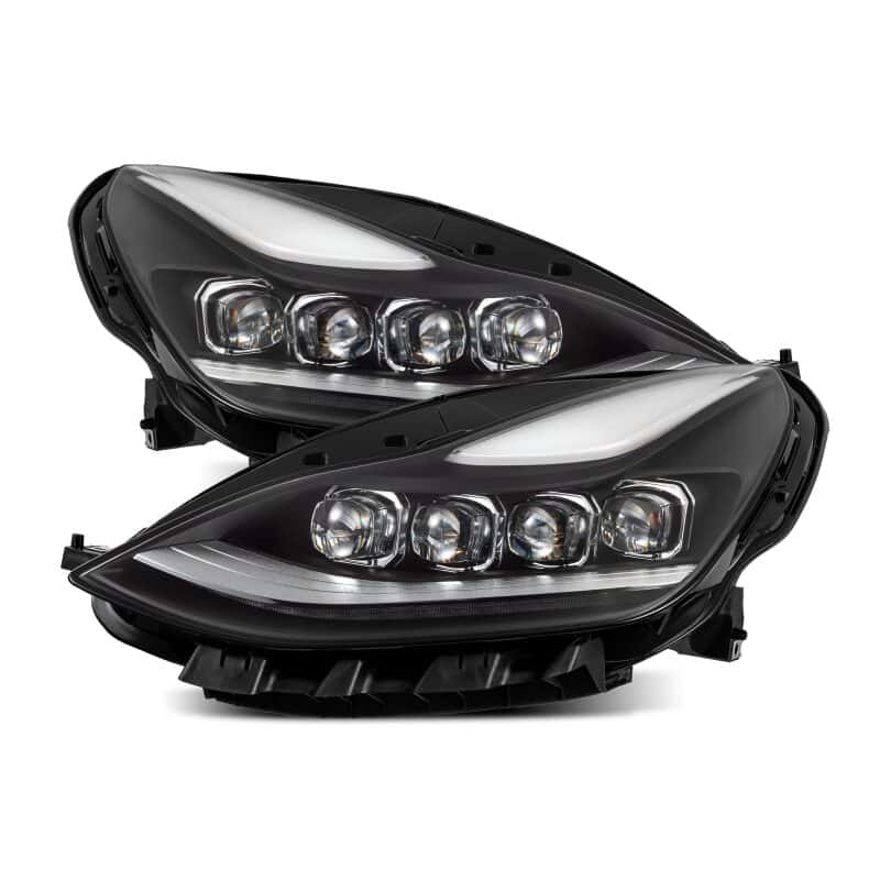 AlphaRex — AlphaRex 17-22 Tesla Model 3/20-23 Model Y NOVA-Series LED Proj Headlights Blk w/Actv Lgt & Seq.Sig
Projector Headlights - view 1