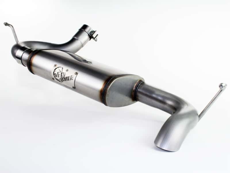 aFe — aFe MACHForce XP 07-17 Jeep Wrangler V6-3.6/3.8L 409 SS 2.5in Axle-Back Exhaust
Axle-Back Exhaust
ExhstSysKt - view 2