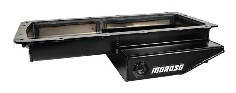 Moroso — Moroso Ford 5.0 Coyote/Cobra (w/Rear Sump) Road Race Baffled Wet Sump 9.5qt 4.5in Steel Oil Pan - view 5