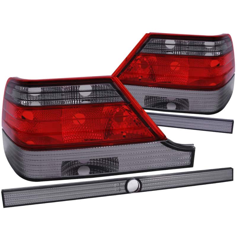 ANZO — ANZO 1995-1999 Mercedes Benz S Class W140 Taillights Red/Smoke
TailLightSet - view 1