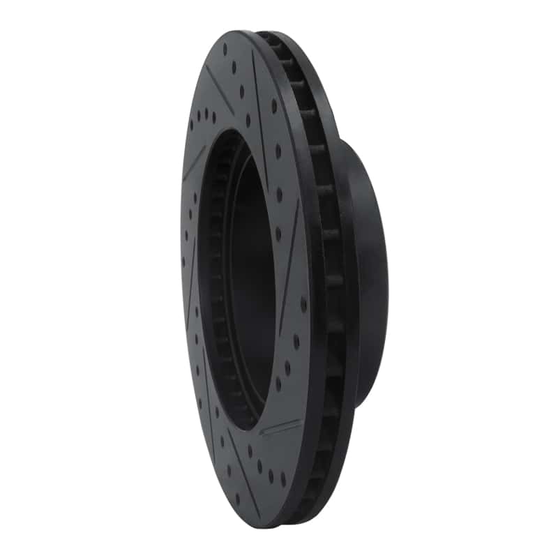 R1 Concepts — R1 91-98 Toyota 4Runner Front Left Drilled & Slotted Black Brake Rotor
R1 Brake Rotor Drill - view 4