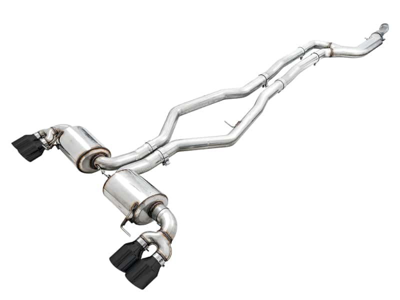 AWE Tuning — AWE Tuning 2019+ BMW M340i (G20) Non-Resonated Touring Edition Exhaust - Quad Diamond Black Tips
Touring Exhaust - view 1