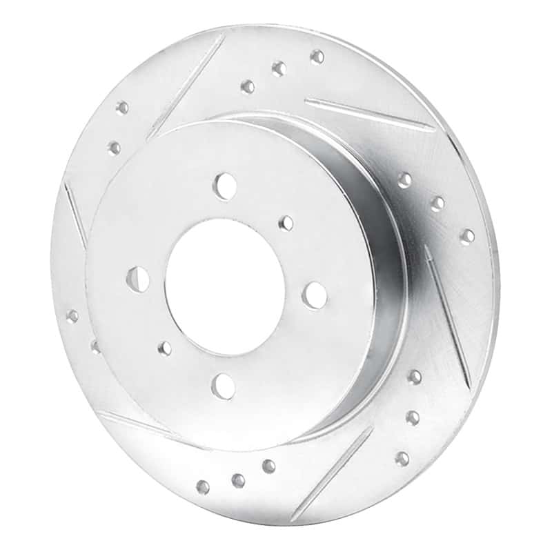 R1 Concepts — R1 91-94 Nissan SENTRA Rear Left Drilled & Slotted Silver Brake Rotor
R1 Brake Rotor Drill - view 2