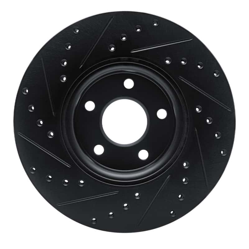 R1 Concepts — R1 04-19 Ford C-MAX Front Right Drilled & Slotted Black Brake Rotor
R1 Brake Rotor Drill - view 5